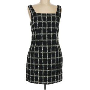 Jason Wu Tweed Plaid Sleeveless Mini Dress